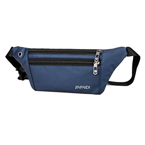 Bolsa de Cintura para Correr, Soporte para Teléfono Móvil, Brillante, para Hombres, Mujeres con Bolsa Oculta Bolsas de Gimnasio Paquete de Cintura con Cinturón para Correr(Azul)