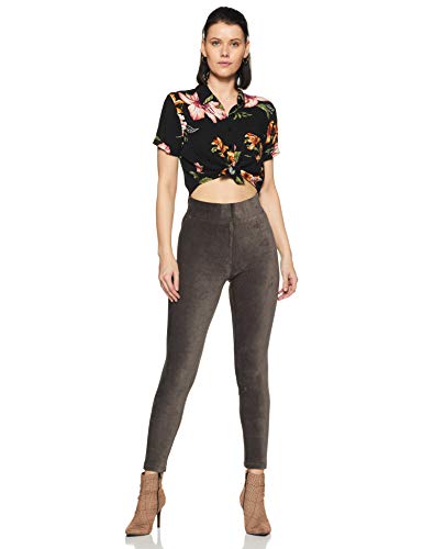 Image of Marks & Spencer Women's Slim Fit Pants (T57 /8881 Grey XS (6))