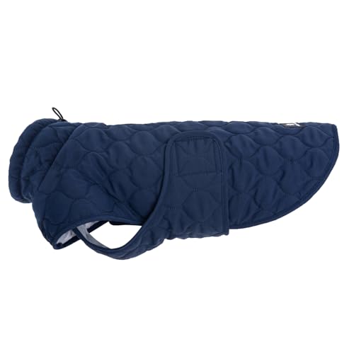 Wanderpfote Hundemantel – Steppjacke Hundejacke Stilvoll und Elegant – Hundemantel Wasserdicht – optimal für kleine und mittelgroße Hunde (Blau, M)