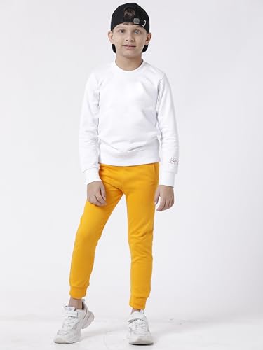 Image of KYDA Kids Unisex Kids Mid Rise 100% Cotton Track Pant - Regular Fit | Pack of 1