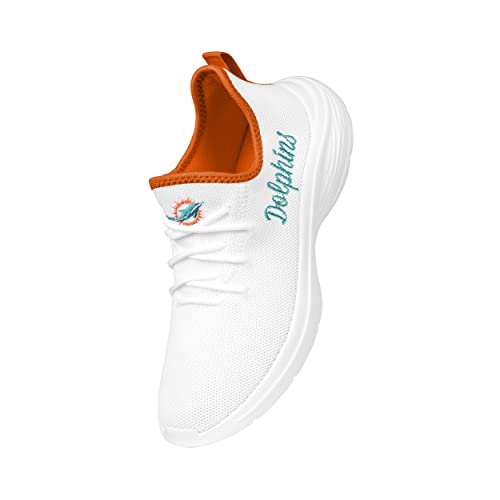 Image of FOCO NFL Womens NFL Team Logo White Athletic Shoes Sneakers