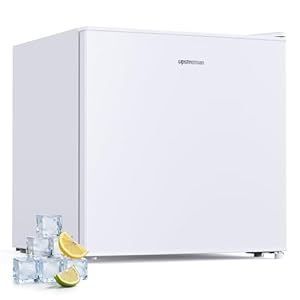 Upstreman 35L Gefrierschrank Klein, -24℃ 4 Sterne Mini Gefrierschrank, Umkehrbare Türen, Leise, Energiesparend, Reversibles Türscharnier, Tiefkühlschrank Klein, Büro, Hotel, Weiß, UF35