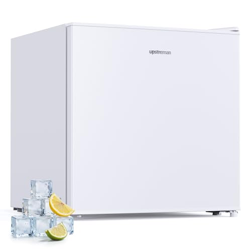 Upstreman 35L Gefrierschrank Klein, -24℃ 4 Sterne Mini Gefrierschrank,Umkehrbare Türen,Leise, Energiesparend,Reversibles Türscharnier,Tiefkühlschrank Klein,Büro, Hotel, Weiß, UF35