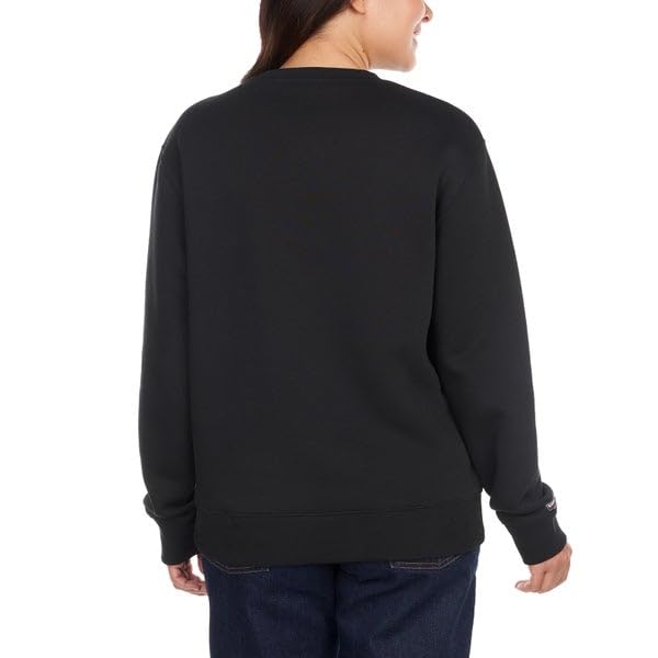 Kirkland Signature Unisex Logo Crewneck Sweater Fleece (Black, Small (Men), Medium (Ladies))4