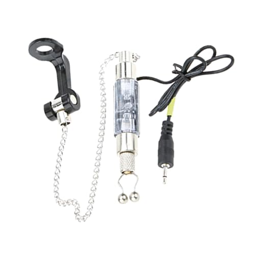Oxxggkao Fishing Bites Alarm Chain Hanger Fishing Swingers Sensitive Alarm Swingers LED Illuminated Indicators Fishing Accessory