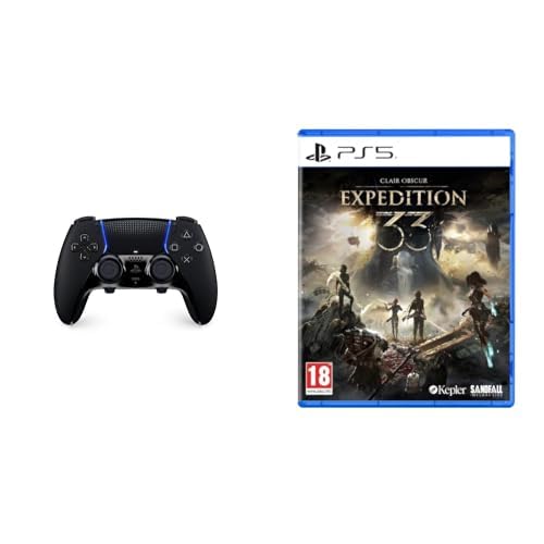 Playstation Controller wireless DualSense Edge Midnight Black + Clair Obscur: Expedition 33 PS5