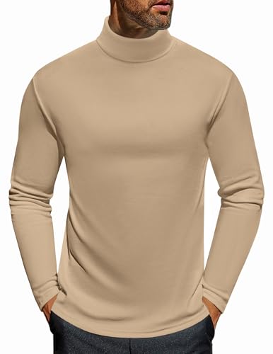 Ekouaer Mens Turtleneck Long Sleeve Shirts Lightweight Undershirt Pullover - image 1