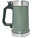 STANLEY Classic Bottle Opener Beer Stein 24 oz | Flip Up Lid and Heavy Duty Handle with Built In Bottle Opener | Insulated Stainless Steel Beer Mug | BPA-Free | Hammertone Green