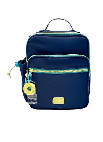 PUKET - Lancheira Térmica com Bolso Frontal Azul Marinho Menino