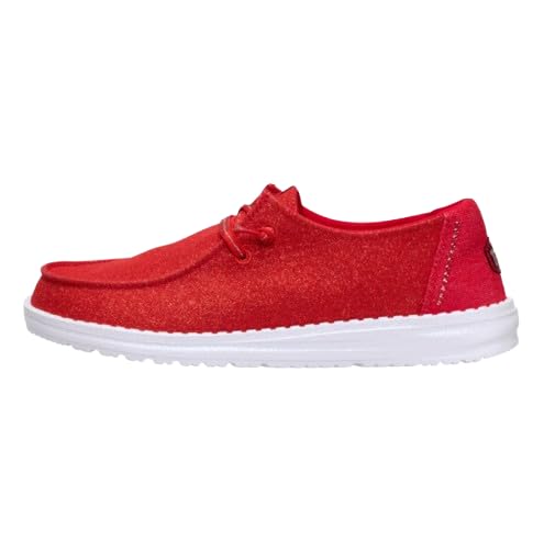 Image of HEYDUDE Women's Wendy Stardust Slip On Loafers | Lightweight Casual Shoes for Travel, Walking & Everyday Style
