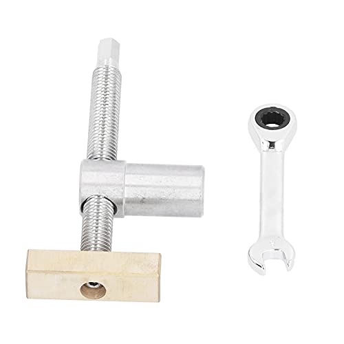 Desk Vice Stainless Steel Humanized Design Workbench Fixing Tool for Woodworking Table with 20mm Aperture, sturdy and Easy to Operate, Wide Range of Applicability