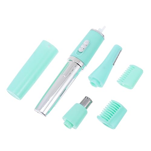 OUNONA Electric Eyebrow Razor Nose Trimmer Multipurpose Removal Tool with Rotation Head Type Rounded Blade Location No Battery Required