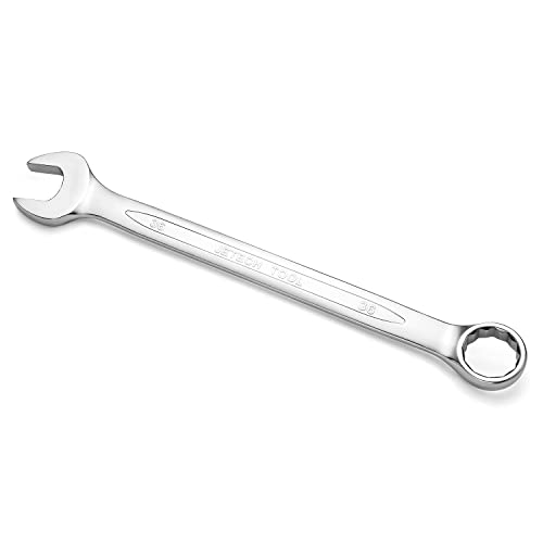 Jetech 36mm Combination Wrench Metric 12-Point Chrome Vanadium Steel Spanner Industrial Grade with 15-Degree Offset Sand Blasted Finish Heat-Treated Forged Tool