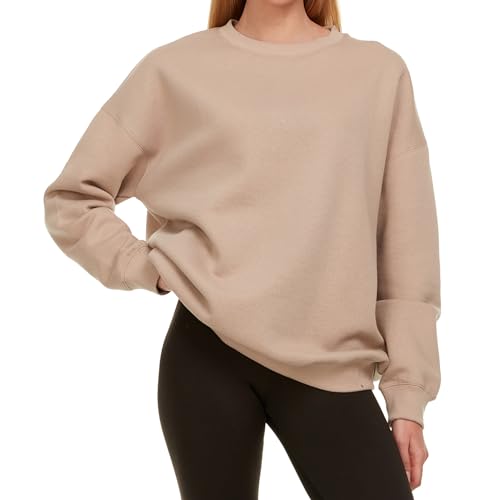 Oversized Sweatshirt for Women – Crewneck Fleece Pullover Sweatshirt Plus Size Included