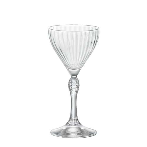 Bormioli Rocco America '20s 4.75 oz. Nick & Nora Martini Glasses, Clear, Set of 4