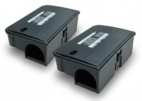 NUISIPRO - Poste Anti Rat & Anti Souris - Lot de 2 boites Robustes - Grande sécurité des Produits