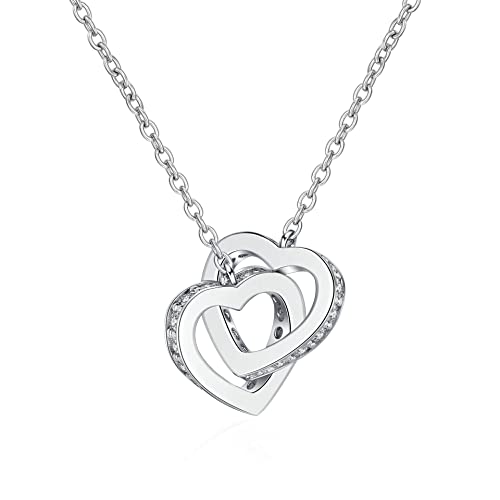 Collier moissanite pour femmes en argent sterling pour les fiançailles