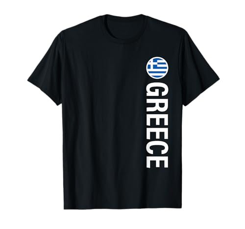 Vertikale Flagge Griechenland T-Shirt
