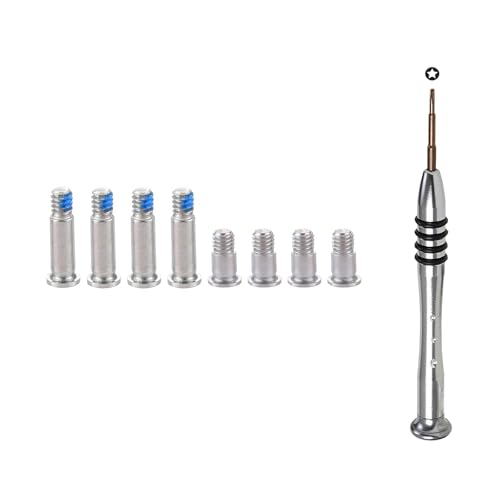 CTBDZ Lot de 8 Vis de Rechange pour Boîtier Inférieur pour MacBook Pro 14" 16" A2442 A2485 A2779 A2780 (Argent)