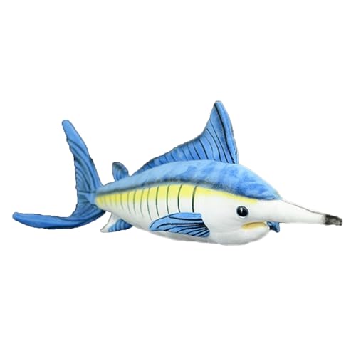 lilizzhoumax Simulation Marlin Fish Plush Toy 48cm/19”, Realistic Stuffed Animal Marlin Fish Plush Toy