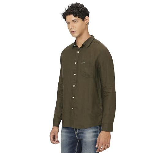 Image of Pepe Jeans Mens Linen Regular Fit Shirt