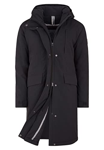 ELKLINE Damen Winterparka Berlin | Oversized Wintermantel halblang | wasserdicht warm | große Taschen 2019067, Größe:42, Farbe:Black