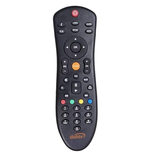 Image of Replacement Remote Compatible with Dish TV SD /HD /HD+ /4K DTH Set Top Box Remote Control (Please Match Old Remote Before Order)