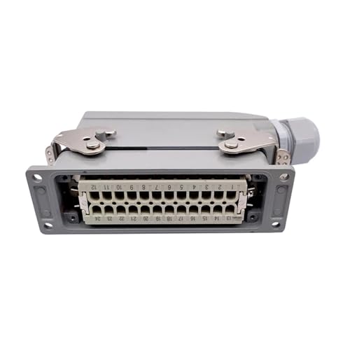 Conector industrial rectangular HDC-HE-024-4 24 pin 16A 500V miniatura 4