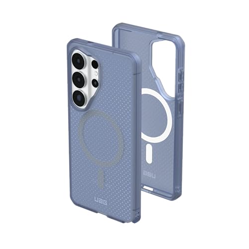 Urban Armor Gear UAG Designed for Galaxy S26 Ultra 5G Case, DOT - Compatible with Magnetic Charging Slim Transparent Rugged Military Drop Tested Protective Cover - Cloud Blue