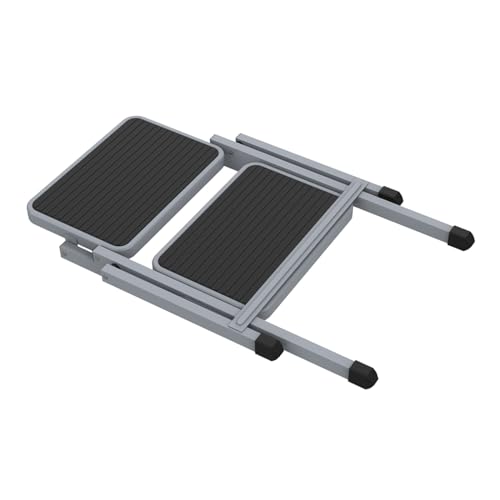 Doppeltrittstufe klappbar Camping Trittstufe Wohnwagen Wohnmobil Einstiegshilfe faltbar bis 150kg