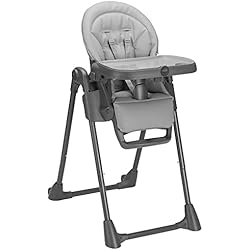Trona Bebé Cam CAM Il Mondo del Bambino - art.S2250/C258 - Trona Pappananna Icon - Made in Italy - ideal de 0 a 36 meses - CUERO ECOLÓGICO GRIS
