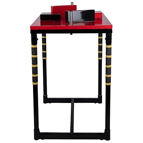 Arm Wrestling Revolving Handle Arm Power Armwrestling Table,Red Cover
