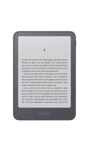 Amazon Kindle 16 GB (Neueste Generation), jetzt dünner, leichter und schneller, 6-Zoll-Display, mit Werbung - Graphit – Ansicht 1