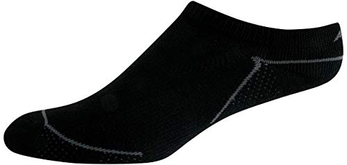 Image of Avia Womens Low Cut Socks - 6 Pack Cushioned Performance Stretch Moisture Wicking Athletic No Show Socks for Women (4-12), Size 4-9, All Pure Black