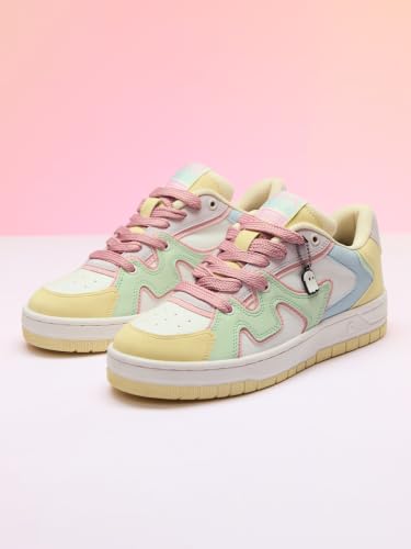 Image of The Souled Store Urban Blaze: Women and Girls Colorblocked Lace Up Low Top Stylish Sneakers with Flexibility & Comfort