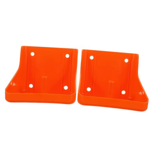 Porte-bloc de sel pour bétail facile à monter, support en PP rouge durable pour ferme