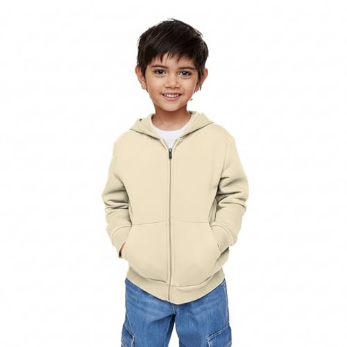Image of FUNKY MONKEY Boys Zip-Up Hoodie Sweatshirt Jacket - Soft & Comfortable Hooded Sweatshirt for Kids | Casual Everyday Wear | Winter Hoodie for Boys