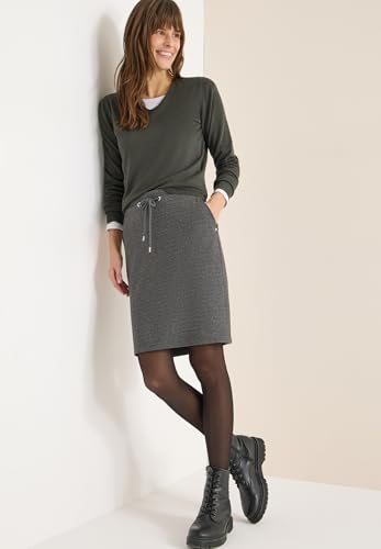 Jupe de jogging bicolore Cecil kaki taille XS en coton mélangé confortable - 3