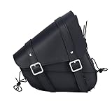 Gargoyle Bells Leather Solo Swing Arm Bag - Motorcycle Saddle Bags For Softails and...