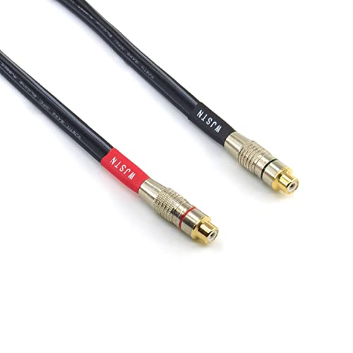 WJSTN Lot de 2 adaptateurs RCA vers fiche banane Flex Pin 15,2 cm vers RCA femelle (fiche banane 4 mm vers RCA) – vue 5