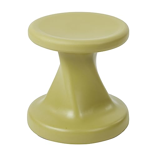 Image of ECR4Kids Twist Active Wobble Stool, 14in Seat Height, Classroom Furniture, Fern Green