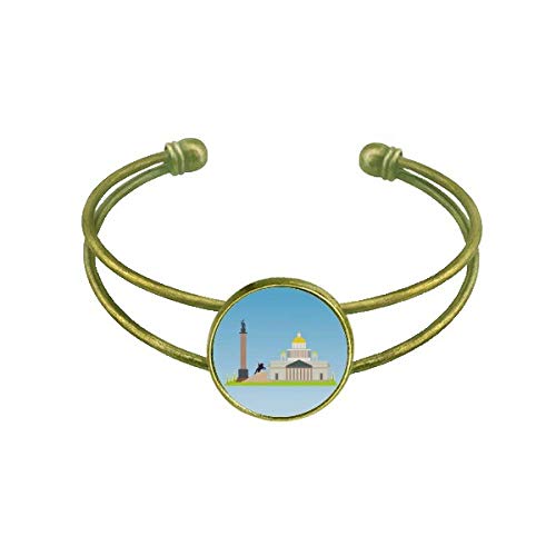 Symbole de St Petersbourg bracelet jonc rétro pour tenue chic