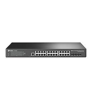 TP-Link TL-SG3428X 24-poorts Gigabit L2+ Managed Switch (4 10GE SFP+ slots, compatibel met Omada SDN, centraal beheer…