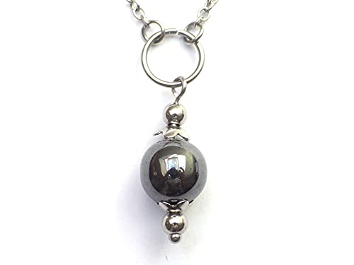 Collier Ras Du Cou Hématite Et Agates Chips - Occasion En Très Bon état (TBE)