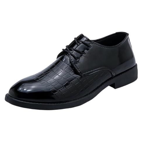 Men's Lace up Oxford Leather Dress Shoes Classic Timeless Comfortable Office Business Work Footwear