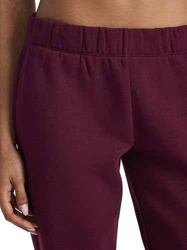 Reebok Women’s Rhinestone Jogger, Standard Fit, 30” Inseam, Midweight Cotton-Poly Fabric, Black Cherry, Large - image 4