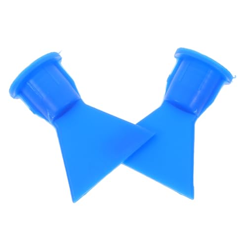 PRETYZOOM 2pcs Precision Flat Glue Nozzle Tips Threaded Caulking Applicators for Windows Doors and Automotive Repairs Even Glue Distribution for Efficient Sealing