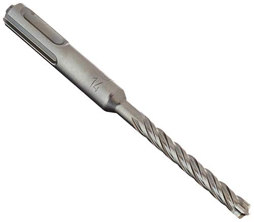 Izar 32045 Broca-Martillo SDS Plus Zentro 4+, Hormigón Reforzado, 1891, 6.0 mm Diámetro Corte, 50 mm Longitud Corte, 115 mm Longitud