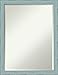 Amanti Art Framed Vanity Mirror | Bathroom Mirrors for Wall | Sky Blue Rustic Mirror Frame | Solid Wood Mirror | Medium Mirror | 26.25 x 20.25 in.