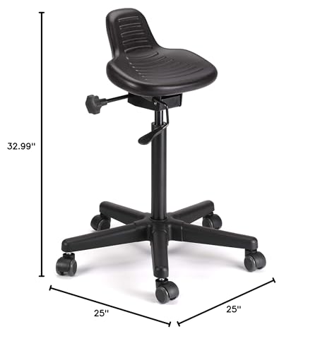 Image of Jobri BetterPosture AX Sit /Stand Stool Adjustable Stool for Standing Desk Users Ergonomic Sit and Stand Stool
